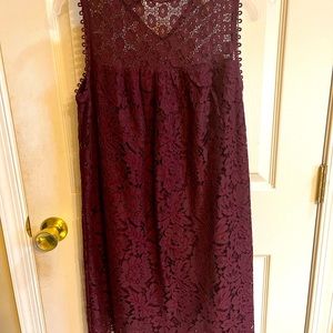 Womens  burgundy color Xhilaration dress